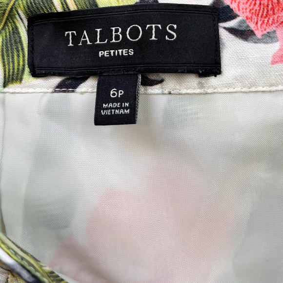 Talbots Floral Pleated A-Line Floral Skirt - Size 6P - Picture 11 of 11